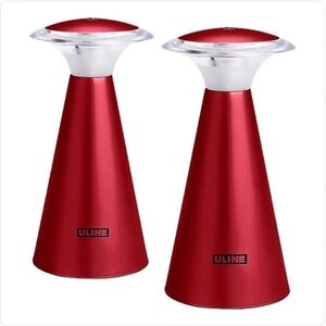 Wireless Touch-Top LED Desk Lamp, Lantern  Camping, Patio,  { Set of Two } RED